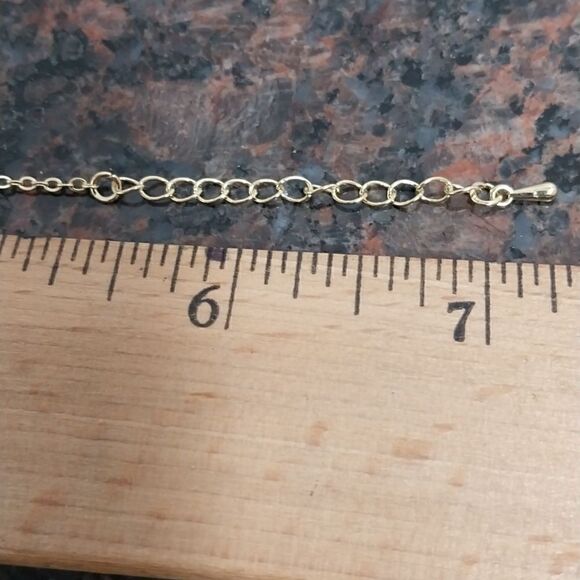 Reversible Goldtone Clover Bracelet/Anklet...NEW - Picture 3 of 6